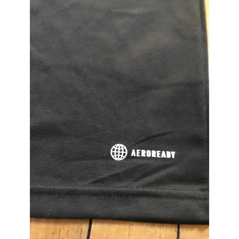 Kalamazoo FC Soccer Adidas Aeroready Polo‎ Shirt Large Black